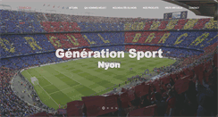 Desktop Screenshot of generationsport.ch