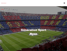 Tablet Screenshot of generationsport.ch